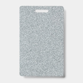 Blanco zilverglitter - Sjabloon - Aangepaste tekst Badge