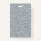 Blanco zilverglitter - Sjabloon - Aangepaste tekst Badge (Achterkant)