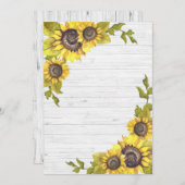 Blanco zonnebloempjes Sjabloon (Voorkant / Achterkant)