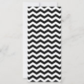 Blanco zwart en witte zigzag Invite (Voorkant)