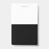 Blanco zwart wit, Sjabloon aangepaste tekstfoto Badge (Achterkant)