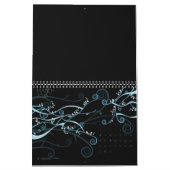 Blanco zwarte kalender met Feestdagen 12 maanden (Mar 2026)