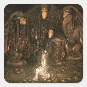 Bland Tomtar och Troll Vierkante Sticker
