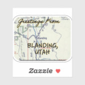 Blanding Utah Vintage Sticker (Vel)