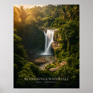 Blangsinga Waterval Bali Poster