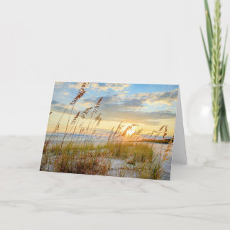 Blank 5 x 7 Kaart Zee Haver op het strand