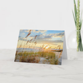 Blank 5 x 7 Kaart Zee Haver op het strand