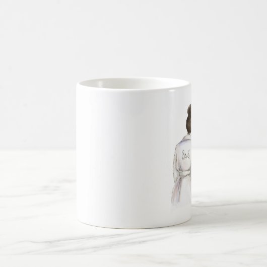 Blank achteraan Mok Donker Brunette Bride Dk Br mo (Center)