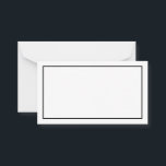 Blank advies en wensen over het huwelijk in zwart-<br><div class="desc">Blank advies en Kaart voor weduwen en weduwen met zwarte rechthoekrand. Ook perfect als trouwplaatskaarten,  visitekaartjes en meer. Klik op de knop Aanpassen om het ontwerp aan te passen.</div>
