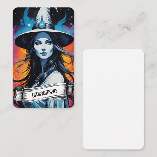 Blank Affirmation Cards Visitekaartje (Voorkant / Achterkant)