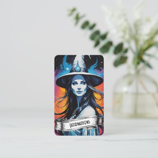 Blank Affirmation Cards Visitekaartje (Staand voorkant)