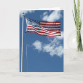 Blank American Flag Wenskaart Kaart (Voorkant)