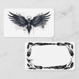 Blank Angel Oracle-Kaarten Visitekaartje