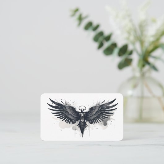 Blank Angel Oracle-Kaarten Visitekaartje (Staand voorkant)