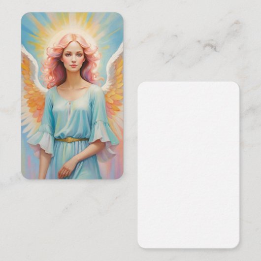 Blank Angel Oracle Message Cards Visitekaartje (Voorkant / Achterkant)