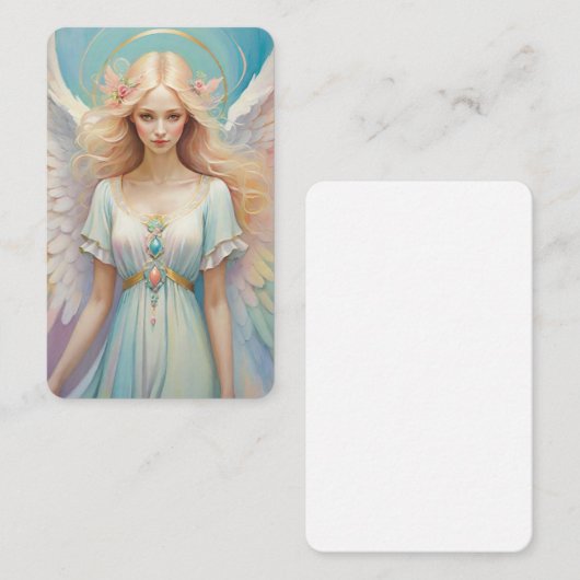 Blank Angel Oracle Messages Cards Visitekaartje (Voorkant / Achterkant)