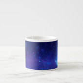 Blank Aqua Blue Celestial Galactic Center Foto Espresso Kop (Voorkant)