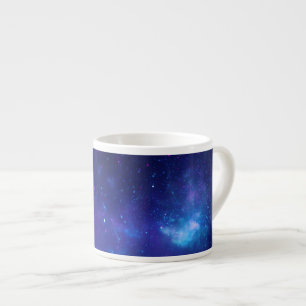 Blank Aqua Blue Celestial Galactic Center Foto Espresso Kop