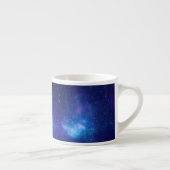 Blank Aqua Blue Celestial Galactic Center Foto Espresso Kop (Rechts)