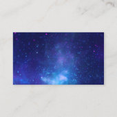 Blank Aqua Blue Galactic Center Celestic Foto Visitekaartje (Voorkant)