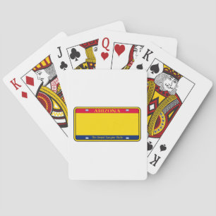 Blank Arizona State License Bord Pokerkaarten