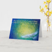 Blank Art wenskaart, originele kunst Galaxy Kaart (Gele Bloem)