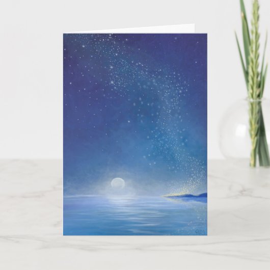 Blank Art wenskaart, originele kunst geboorte Kaart (Voorkant)