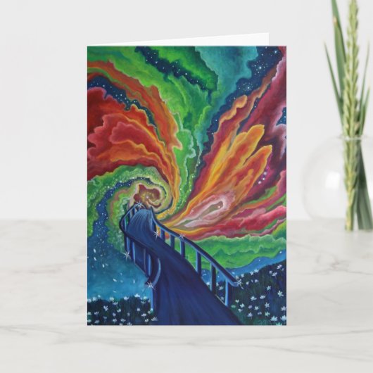 Blank Art wenskaart, originele kunstgalaxy Kaart (Voorkant)