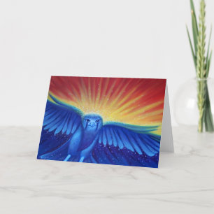 Blank Art wenskaart, originele kunsthavik Kaart