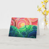 Blank Art wenskaart, originele kunstverbinding Kaart (Gele Bloem)