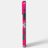 Blank Baby Levendig Roze Bloemen Paarse Schaduw Mo Case-Mate iPhone Case (Achterkant / Links)