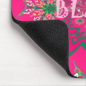 Blank Baby Levendig Roze Bloemen Paarse Schaduw Mo Muismat (Hoek)