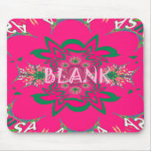 Blank Baby Levendig Roze Bloemen Paarse Schaduw Mo Muismat (Voorkant)