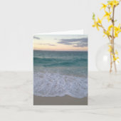 Blank Bahamas Sunset Wenskaart Kaart (Gele Bloem)