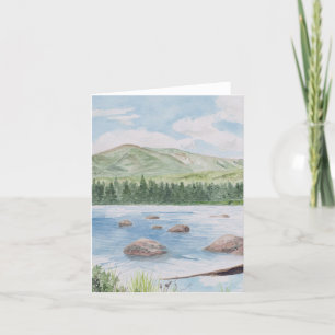Blank Baxter State Park Waterverf Note Card Bedankkaart