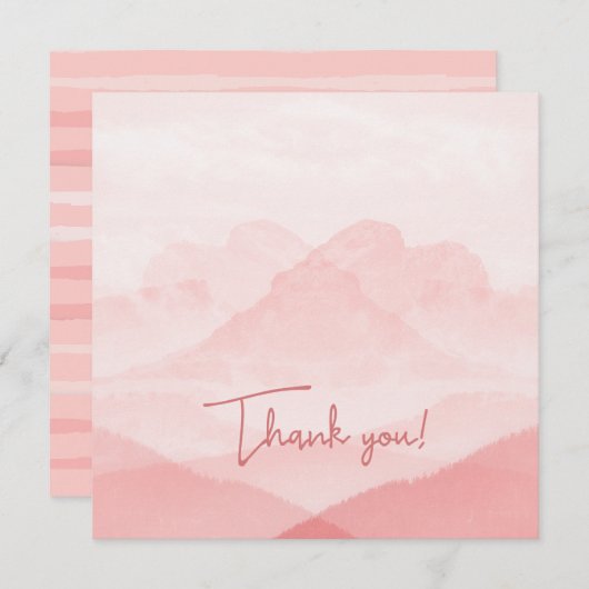 Blank bedankt feestdagenkaart (Voorkant / Achterkant)