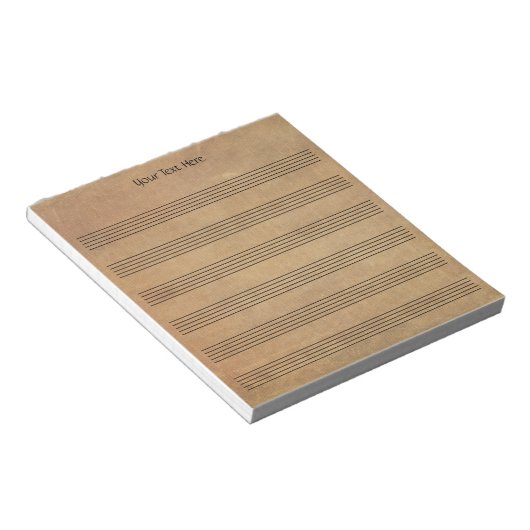  Blank Bladmuziek 6 Staves Notitieblok (Schuin)