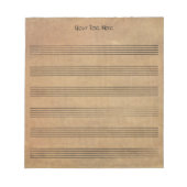  Blank Bladmuziek 6 Staves Notitieblok (Voorkant)