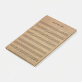  Blank Bladmuziek 8 Staves Post-it® Notes (Schuin)