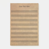  Blank Bladmuziek 8 Staves Post-it® Notes (Voorkant)