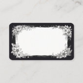 Blank Bloemen Pentagram Oracle Kaarten Visitekaartje (Achterkant)