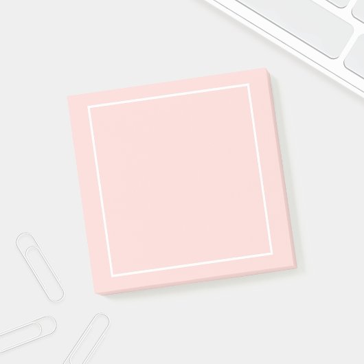 Blank Blush Roze en Wit Post-it® Notes