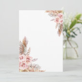 Blank Boho Trouwstationery Kaart (Staand voorkant)