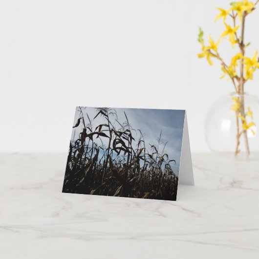 Blank_Breezy Corn Stalks Kaart (Gele Bloem)