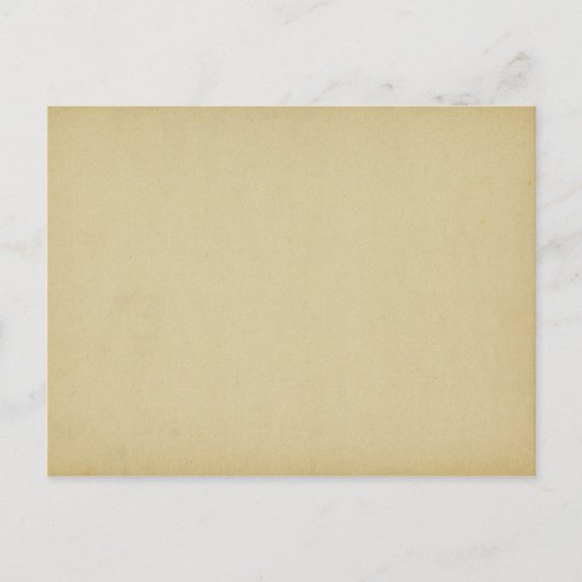 Blank Briefkaart perkament  beige achtergrond (Voorkant)