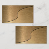 Blank Bronze Yin Yang Visitekaartje (Voorkant / Achterkant)