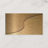 Blank Bronze Yin Yang Visitekaartje (Achterkant)