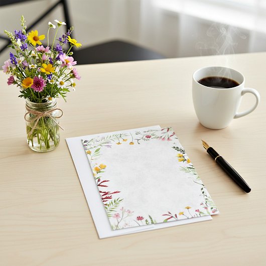 Blank Budget Tuin bloem bruiloft Kaart