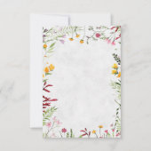 Blank Budget Tuin bloem bruiloft Kaart (Voorkant)