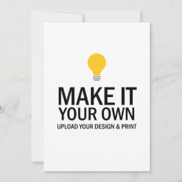 Blank Business Invitation Template Kaart